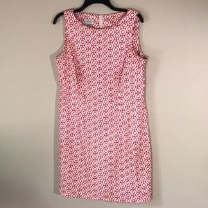 Alyx Limited sheath dress red-white geometric